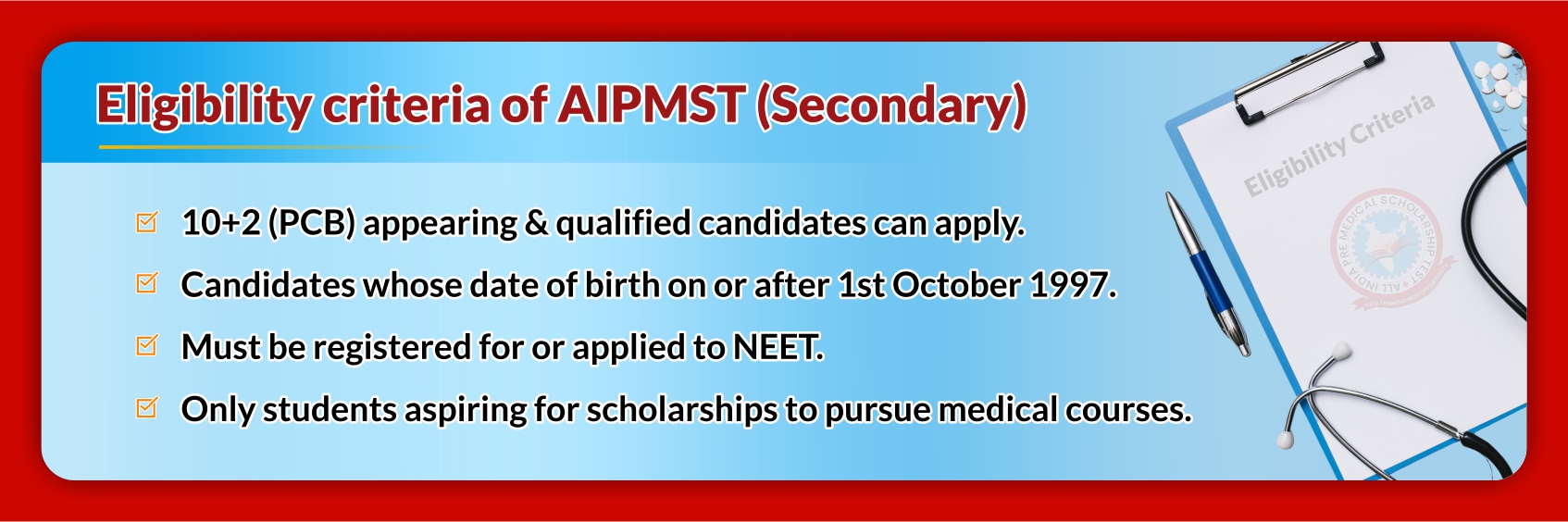 ELIGIBILITY CRITERIA