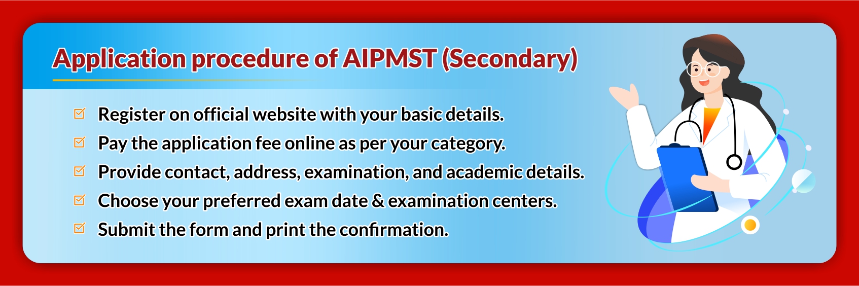 APPLICATION PROCEDURE